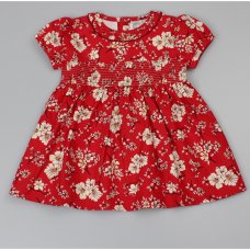 C32047: Baby Girls Flowers Lined Dress  (1-2 Years)